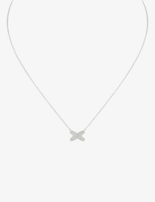 CHAUMET Jeux de Liens Harmony small 18ct rose-gold, mother-of-pearl and  diamond necklace