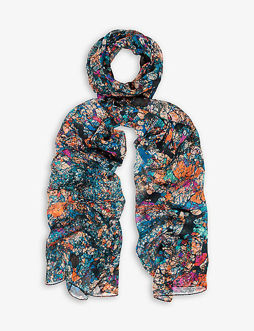 OF THE BEA: Rock & Roll silk scarf 210cm x 70cm