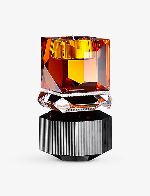 REFLECTIONS COPENHAGEN: Dakota crystal tealight holder 16.5cm