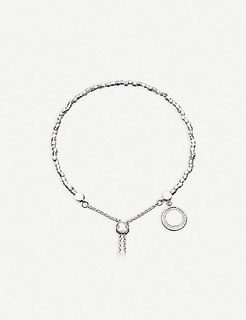 ASTLEY CLARKE: Cosmos sterling silver and sapphire kula bracelet
