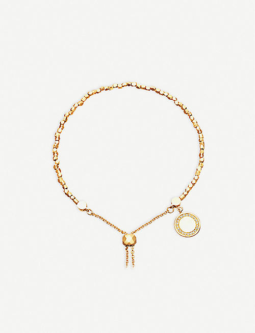 ASTLEY CLARKE: Cosmos 18ct yellow-gold vermeil and sapphire kula bracelet