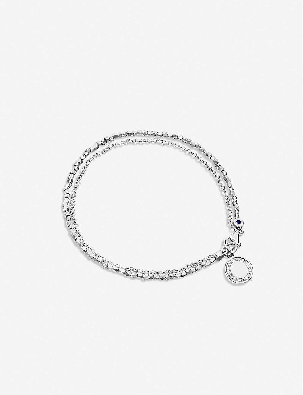 Shop Astley Clarke Women's Sterling Silver Cosmos Biography Bracelet