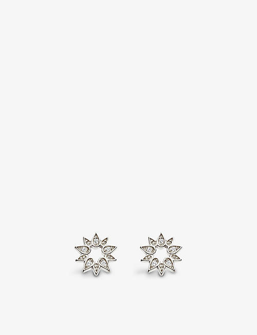 ASTLEY CLARKE: Mini Sun Biography sapphire stud earrings