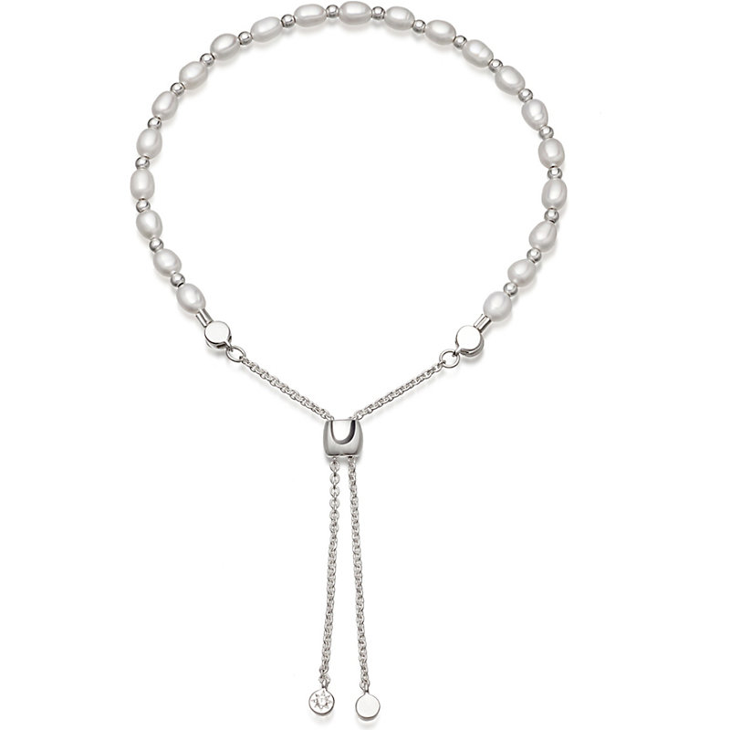 Shop Astley Clarke Women's Biography White Pearl Kula Bracelet