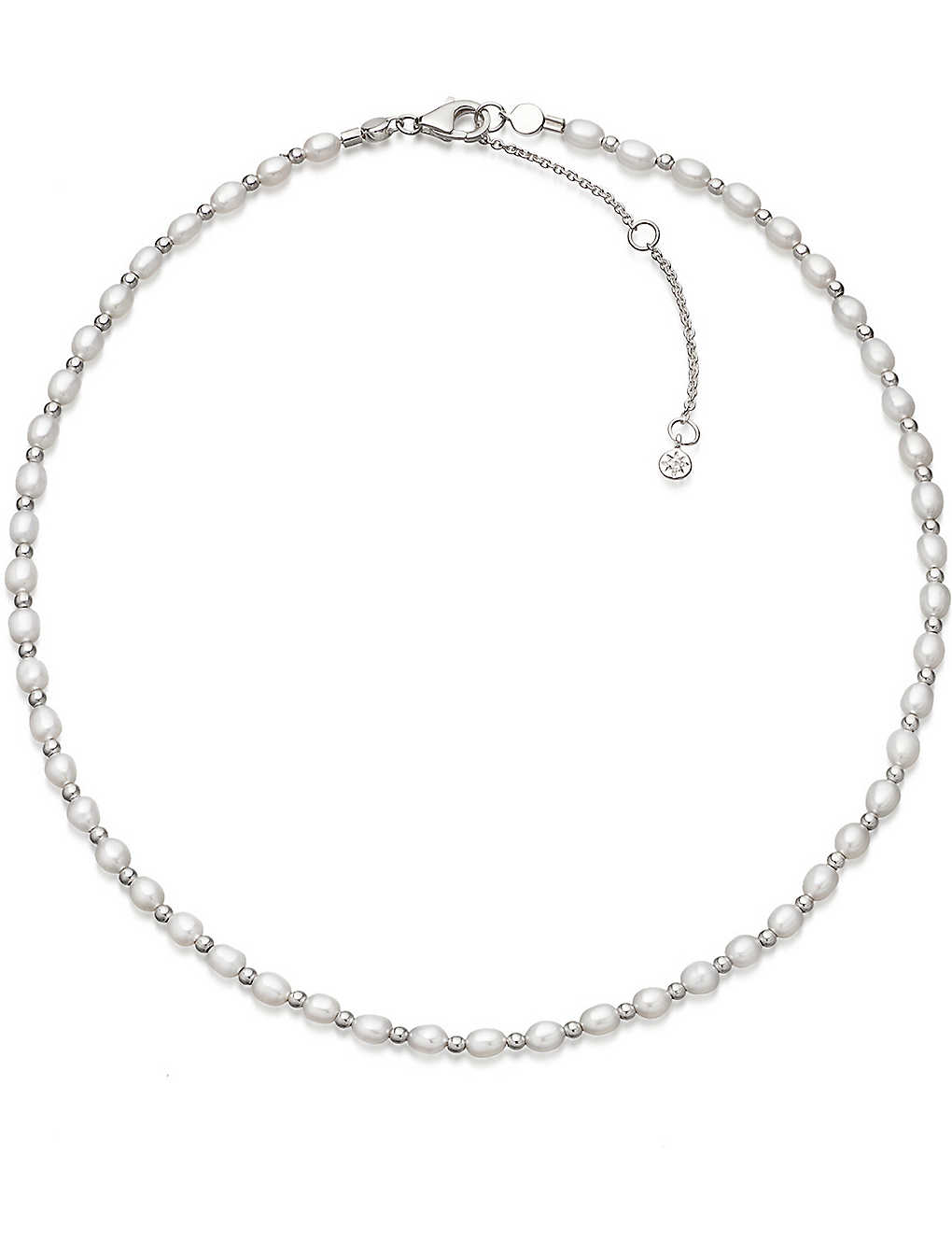 ASTLEY CLARKE BIOGRAPHY WHITE PEARL CHOKER NECKLACE,996-10080-40049SWTN