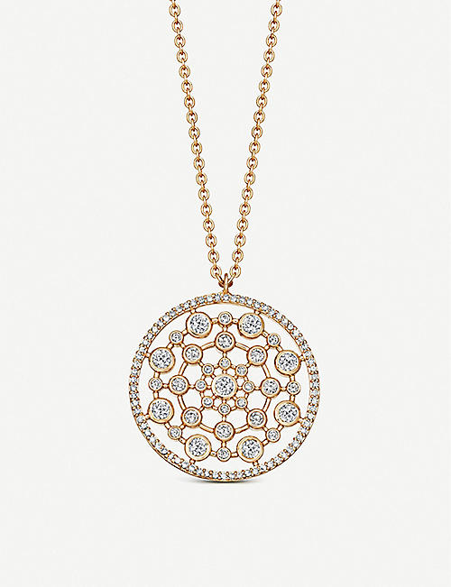 ASTLEY CLARKE: Icon Nova 14ct white-gold and diamond pendant