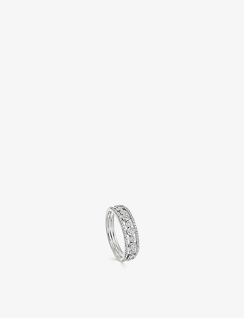ASTLEY CLARKE: Triple Icon Nova 14ct white-gold and diamond ring
