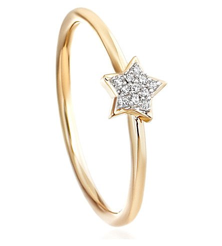 ASTLEY CLARKE   Super Stars yellow gold and diamond star ring