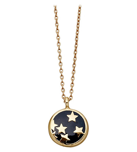 ASTLEY CLARKE   Midnight Starshower 18ct gold vermeil pendant necklace