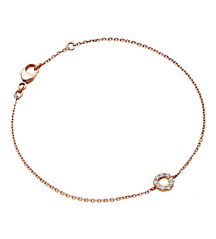 ASTLEY CLARKE   Mini Halo rose gold and diamond bracelet