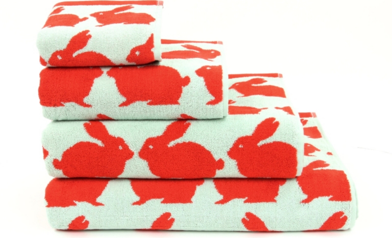 Kissing Rabbits towels   ANORAK  selfridges