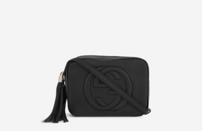 gucci plain black bag