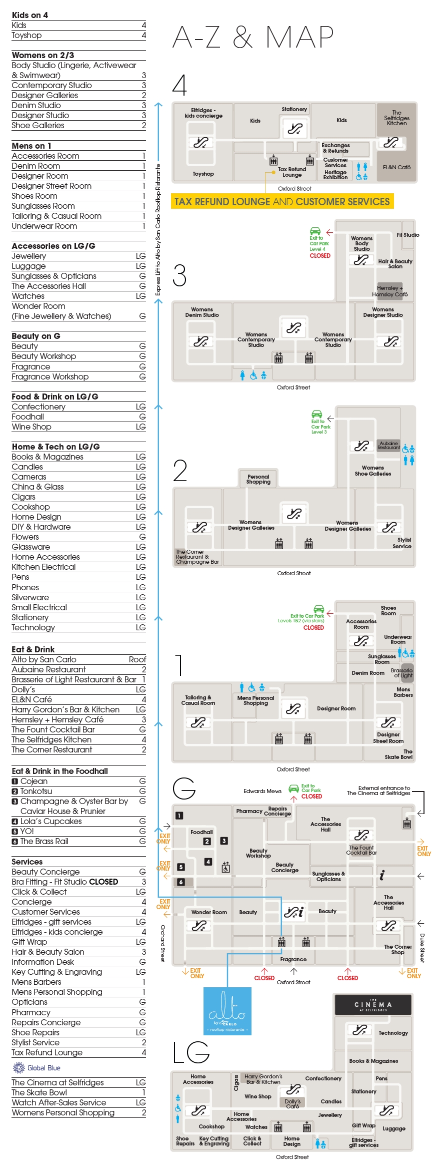 London Store Guide London Selfridges