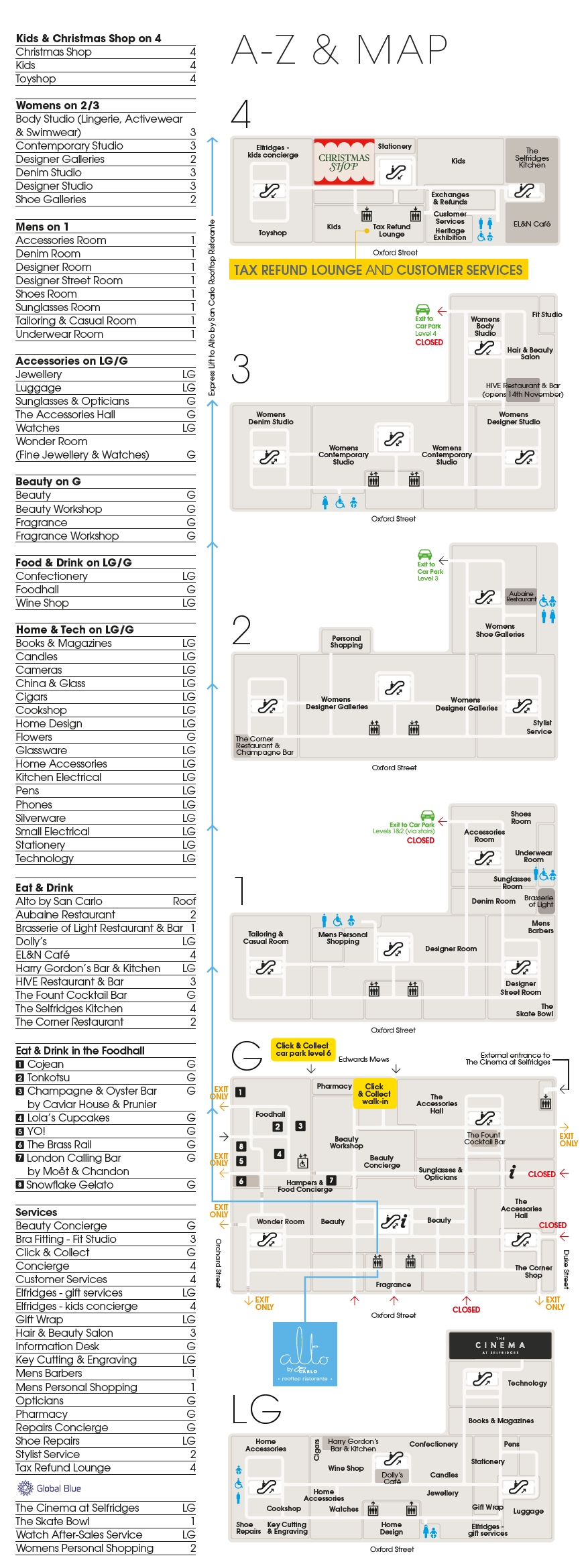 London Store Guide London Selfridges