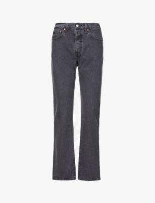levi's 501 crop jeans straight leg