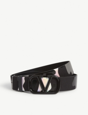 valentino camo belt