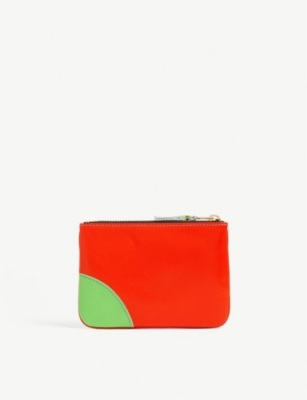 comme des garcons fluorescent wallet