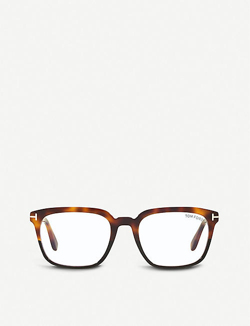 TOM FORD: FT5626-B acetate rectangle-frame eyeglasses