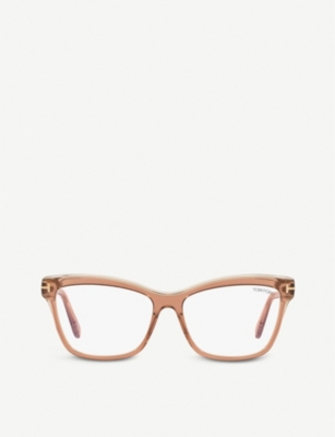 TOM FORD: FT5619-B acetate square-frame eyeglasses