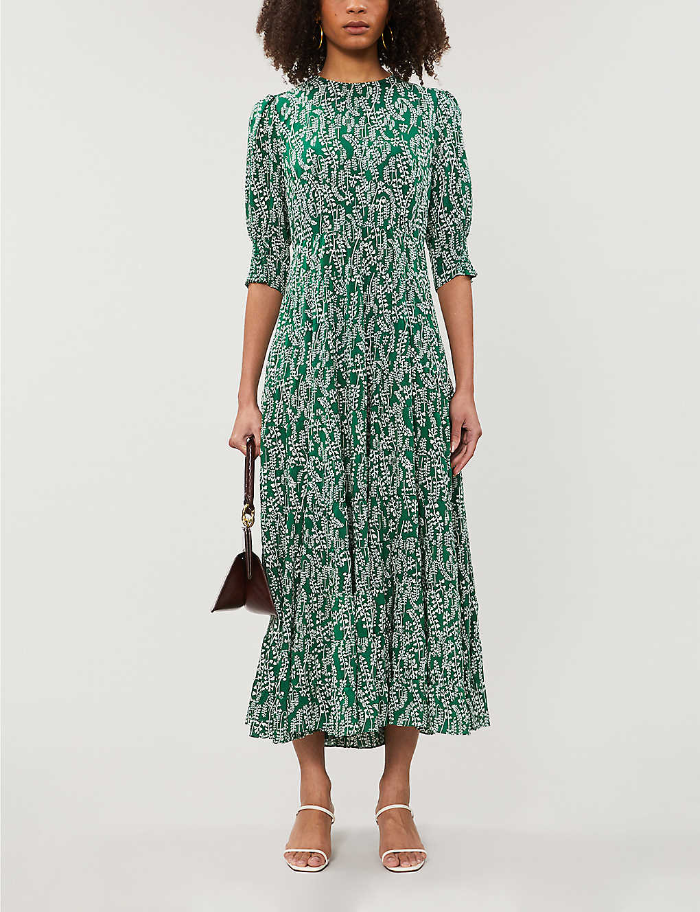 RIXO - Kristen floral-print tiered cotton-blend maxi dress | Selfridges.com