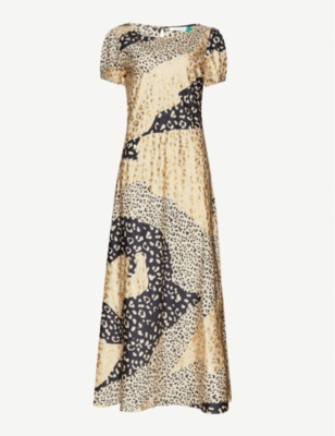 leopard dress silk