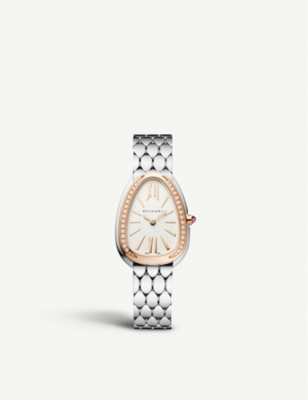BVLGARI - 103143 Serpenti Seduttori rose gold-plated stainless steel ...