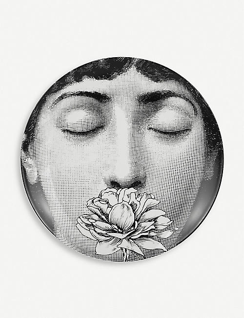 FORNASETTI: No.393 porcelain wall plate 26cm