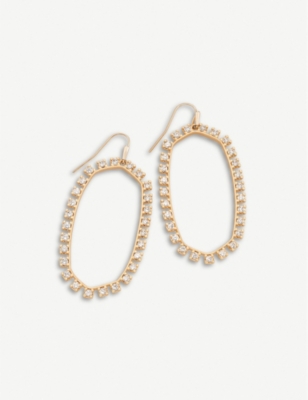 KENDRA SCOTT Danielle 14ct yellow goldplated brass and cubic