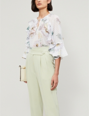 ted baker ruffle blouse