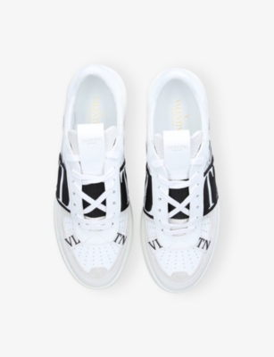 Valentino Garavani Valentino Vltn Leather Slip-on Sneaker In Neutral