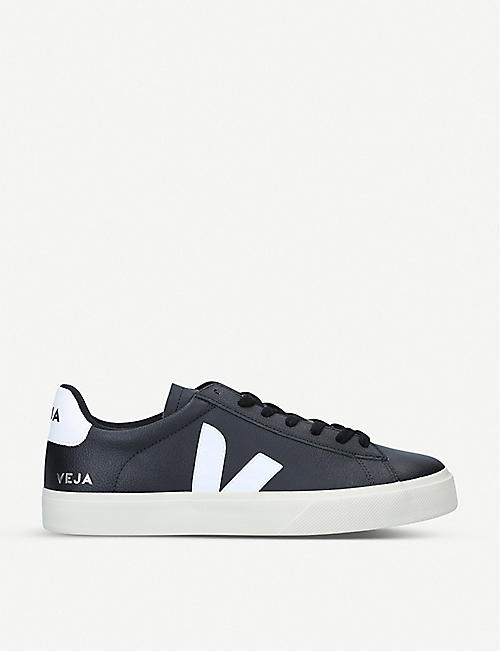 VEJA: Men's Campo leather and coated-canvas low-top trainers