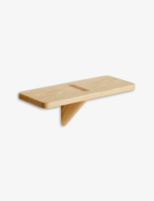 THE CONRAN SHOP - Gabriel Tan Tenon oiled ash wall shelf 43cm 