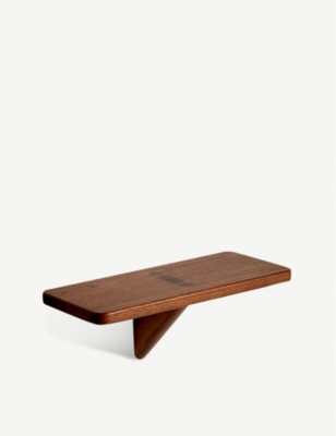 THE CONRAN SHOP - Gabriel Tan Tenon oiled walnut shelf 43cm