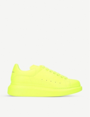 ALEXANDER MCQUEEN Women s Runway fluorescent leather trainers