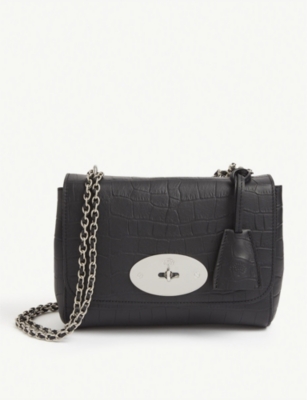 mulberry leather shoulder bag