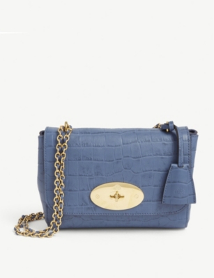 MULBERRY: Lily croc-embossed leather shoulder bag