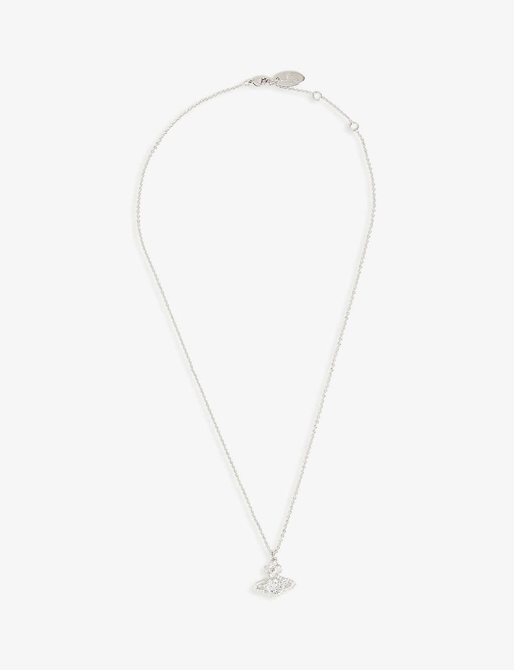 Vivienne Westwood Jewellery Womens White Cz Valentina Crystal Orb Silver-tone Brass And Cubic Zirconia Necklace