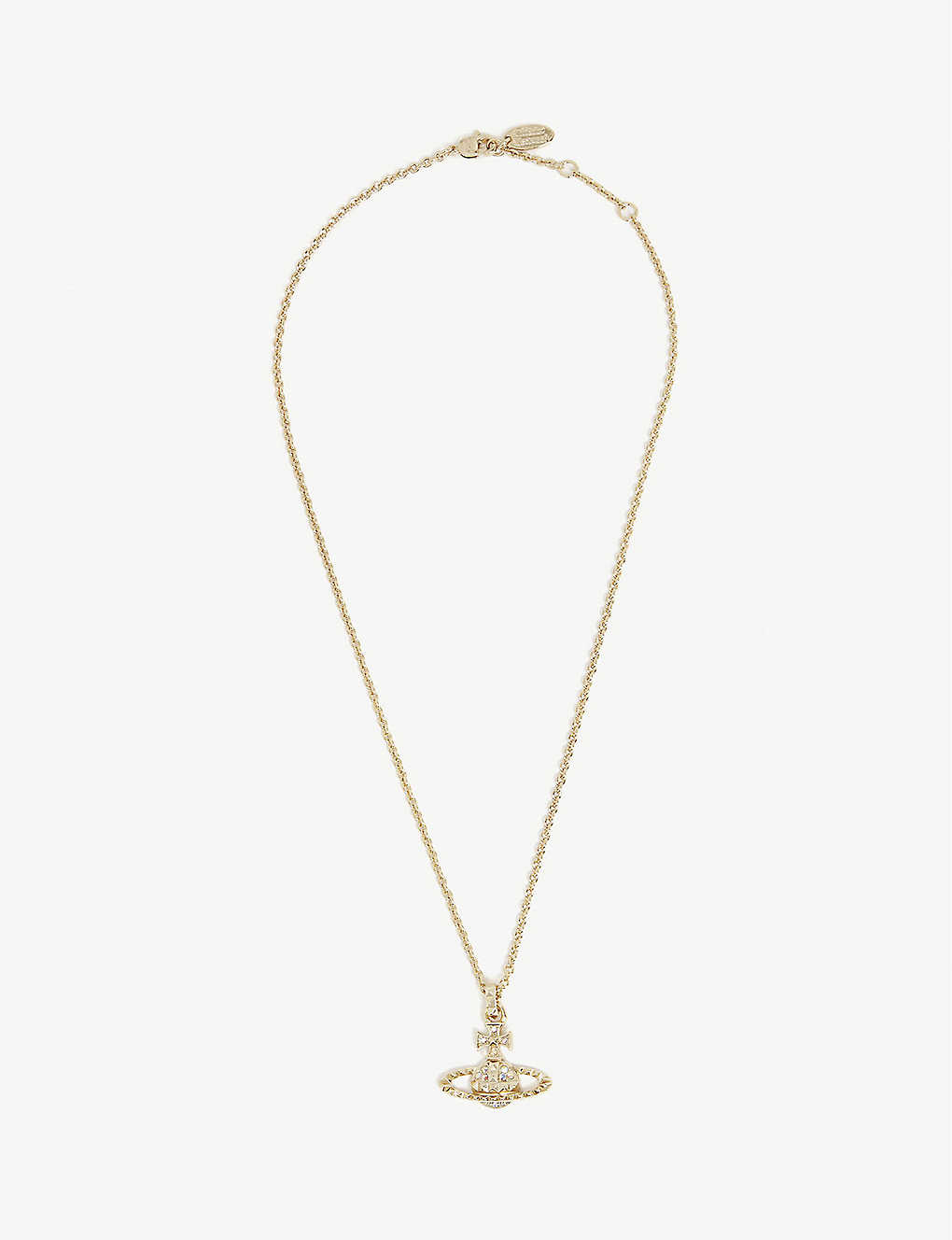 Vivienne Westwood Jewellery Ladies Crystal Ab Gold Animal Print Mayfair Orb Necklace, Size: 47cm