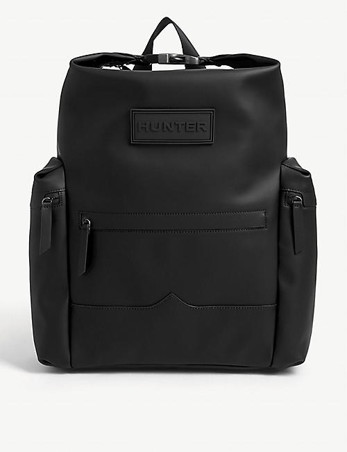 HUNTER: Original Top Clip rubberised leather backpack