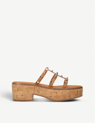 valentino garavani rockstud leather sandals