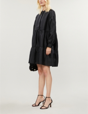 SAMSOE & SAMSOE MARGO TAFFETA MINI SHIRT DRESS
