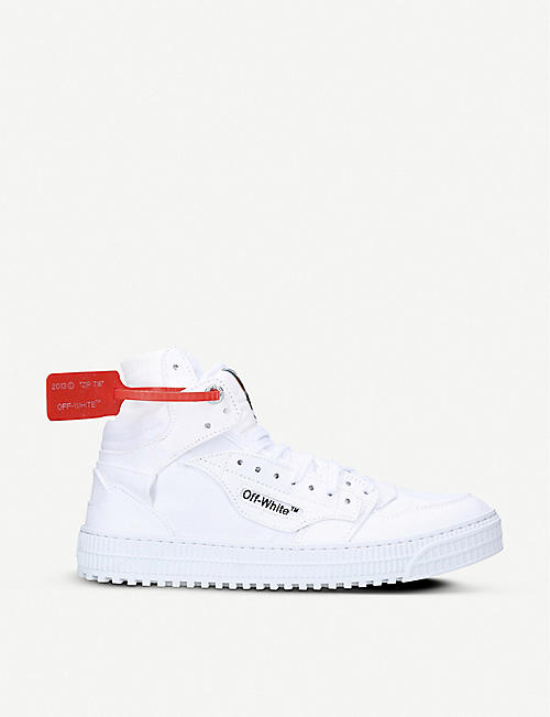 OFF-WHITE C/O VIRGIL ABLOH: Off-court leather high-top trainers