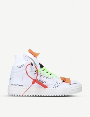 OFF-WHITE C/O VIRGIL ABLOH - Off-court leather high top trainers ...