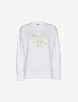 kenzo white jumper mens