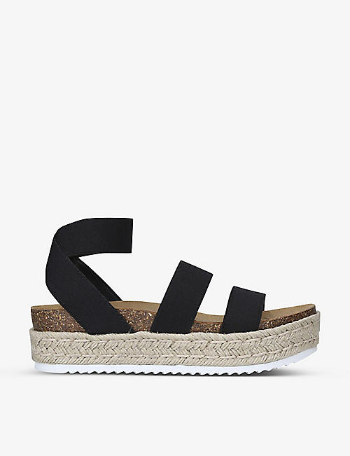 STEVE MADDEN: Kimmie elastic-strap platform sandals