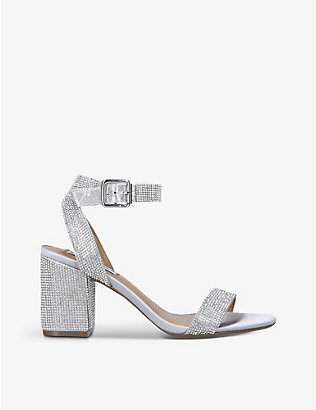 STEVE MADDEN: Malia sequinned heeled sandals