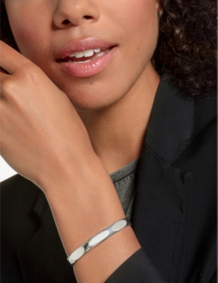 Thomas Sabo Minimalist Sterling-silver Bangle In Silver-coloured