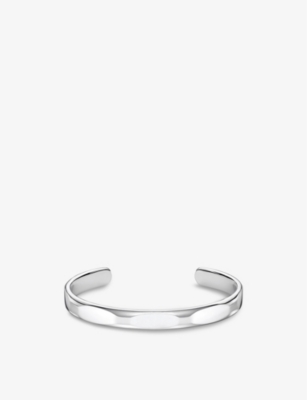 Thomas Sabo Minimalist Sterling-silver Bangle In Silver-coloured