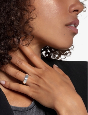 Thomas Sabo Minimalist Sterling-silver Ring In Silver-coloured