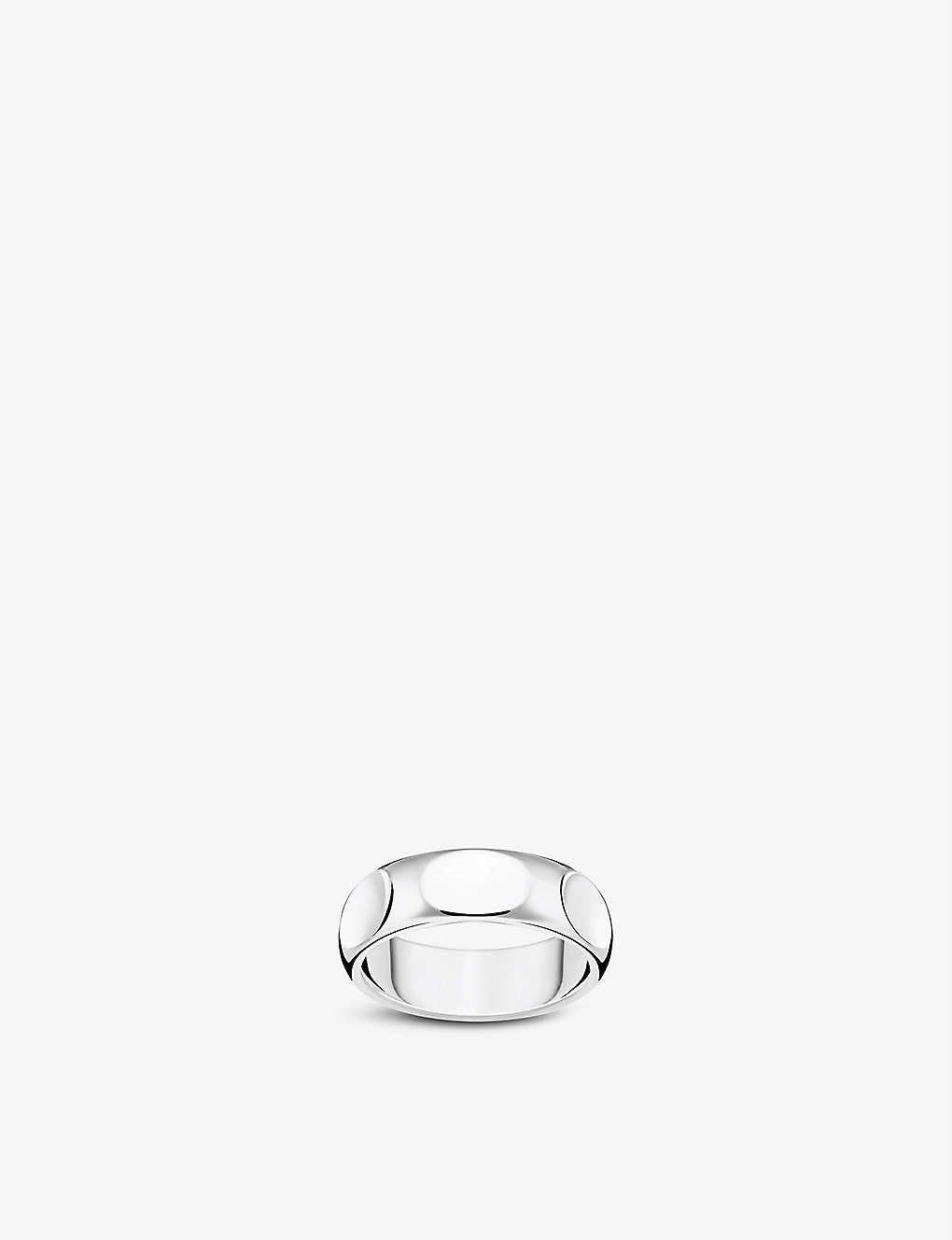 Thomas Sabo Minimalist Sterling-silver Ring In Silver-coloured